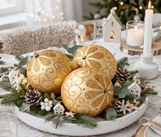 elegante julekugler i nordisk stil